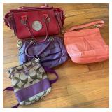 4pc Coach Handbags