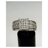 Sterling Diamond Band Ring