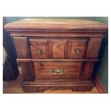 Wooden Chest with Carved Details