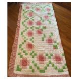 Patchwork Quilt With Ruffled Edges