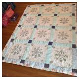 Handmade Floral Patchwork Quilt