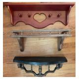 Wooden and Plastic Shelves