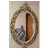 Ornate Oval Wall Mirror