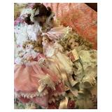 4pc Porcelain Collectible Dolls