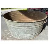 Galvanized Metal Tub with Handles