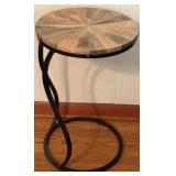Wood and Metal Side Table