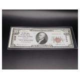 1929 $10 Federal Reserve Bank Note - Wisconsin R