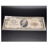 1929 $10 Federal Reserve Bank Note - Nashville