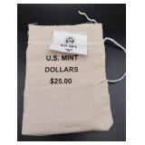$25 Sealed US Mint Bag of Susan B. Anthony Dollar