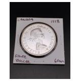 1958 Canada Silver Dollar - 80% Silver