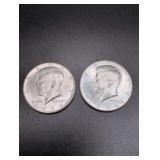 1964 P & D Kennedy Silver Half Dollars