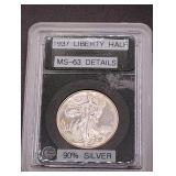 1937 Walking Liberty Silver Half Dollar