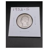1932-S Washington Silver Quarter