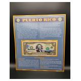 Puerto Rico Commemorative Colorized $2 Bill