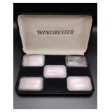 Set of 5 Winchester .999 Silver 1 oz. Ingots