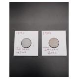 1890 and 1903 Indian Head Pennies
