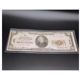 1929 $20 Federal Reserve Bank Note - Pittsburgh