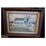 Vtg Farmhouse Print