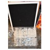Letterboard with Letters and Numbers
