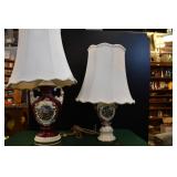 Pair of George & Martha Washington Lamps