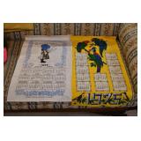 Pair of 1975 Tea Towels/Wall Hangings