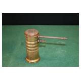 Vtg Brass Finger Pump Oil Can