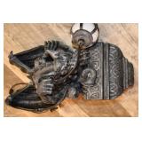 Gothic Gargoyle Corner Wall Scone Light
