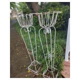 2 Large Metal Planters