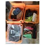 3 Totes of Used Purses and Bags