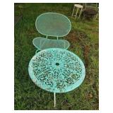 Aqua Chair and Table