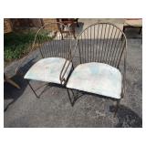 2 Metal Framed Chairs