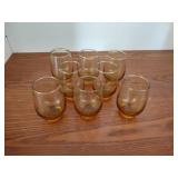 8 pcs Libbey Tempo Gold Glasses