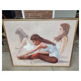 Original Yoga /Ballet Lady  Painting by Fairclough