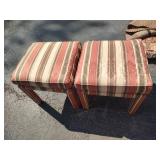2 Upholstered Stools