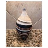 Vtg Handcrafted Ceramic Vaseï¿½5ï¿½9