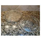 2 Glass Cake Platesï¿½13ï¿½11.5