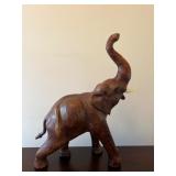 Carved Wooden Elephant Sculpture