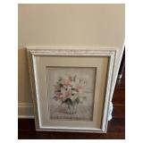 Floral Watercolor Print in Frame