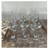 8 Clear Wine Glasses 7.5ï¿½
