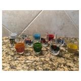 Vtg Shot Glassesï¿½Set of 12