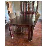 Vtg Wooden Table w/Chairsï¿½82x45x30