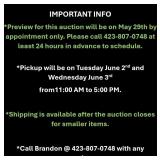 AUCTION INFO