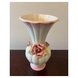 Vtg Ceramic Vase with Floral Design 9.5ï¿½ï¿½