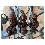 Three Gnome Figurines 6ï¿½ï¿½