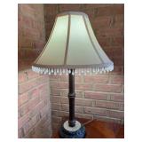 Brown Table Lamp w/Beaded Shade 25.5ï¿½ï¿½
