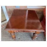 Mahogany Finish Side Table 25ï¿½ï¿½x28ï¿½ï¿½x21ï¿½ï¿½