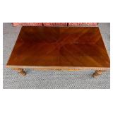 Wood Coffee Table with Carved Details 50ï¿½x30ï¿½x18ï¿½