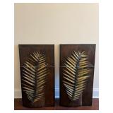 Metallic Palm Leaf Wall Panels 15ï¿½ï¿½x29ï¿½ï¿½
