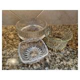Set of 3, Glass Bowlsï¿½8.5ï¿½3