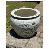 Vtg Ceramic Planter w/Scriptï¿½16ï¿½14